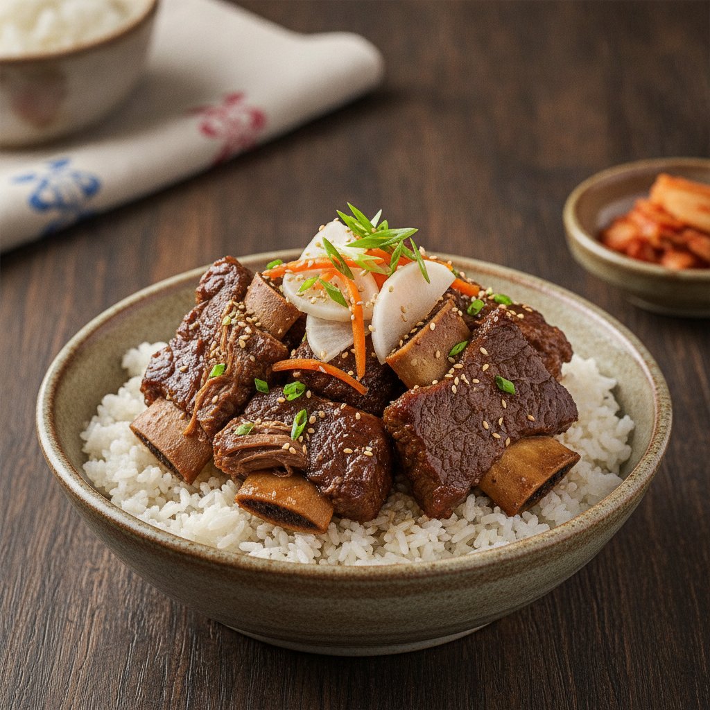 Korean Rice with Braised Short Ribs