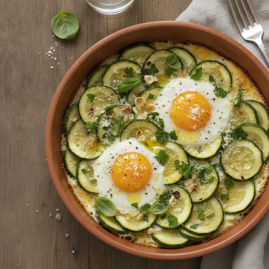 Zucchini and Herb Egg Bake