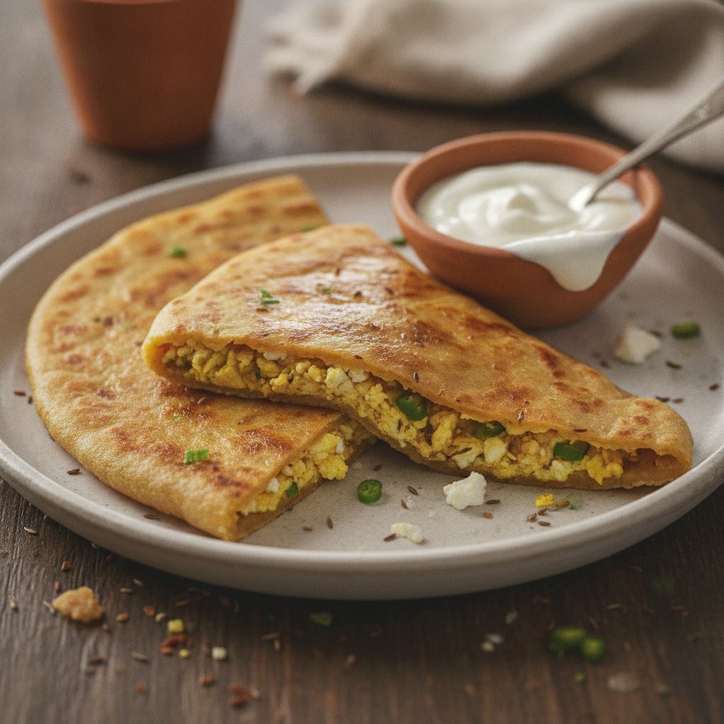 Layered Egg Flatbread (High-Protein)