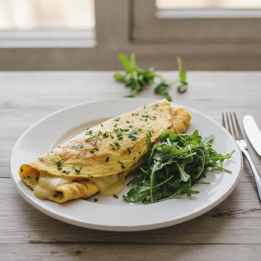 Rolled Herb Omelet (Keto)