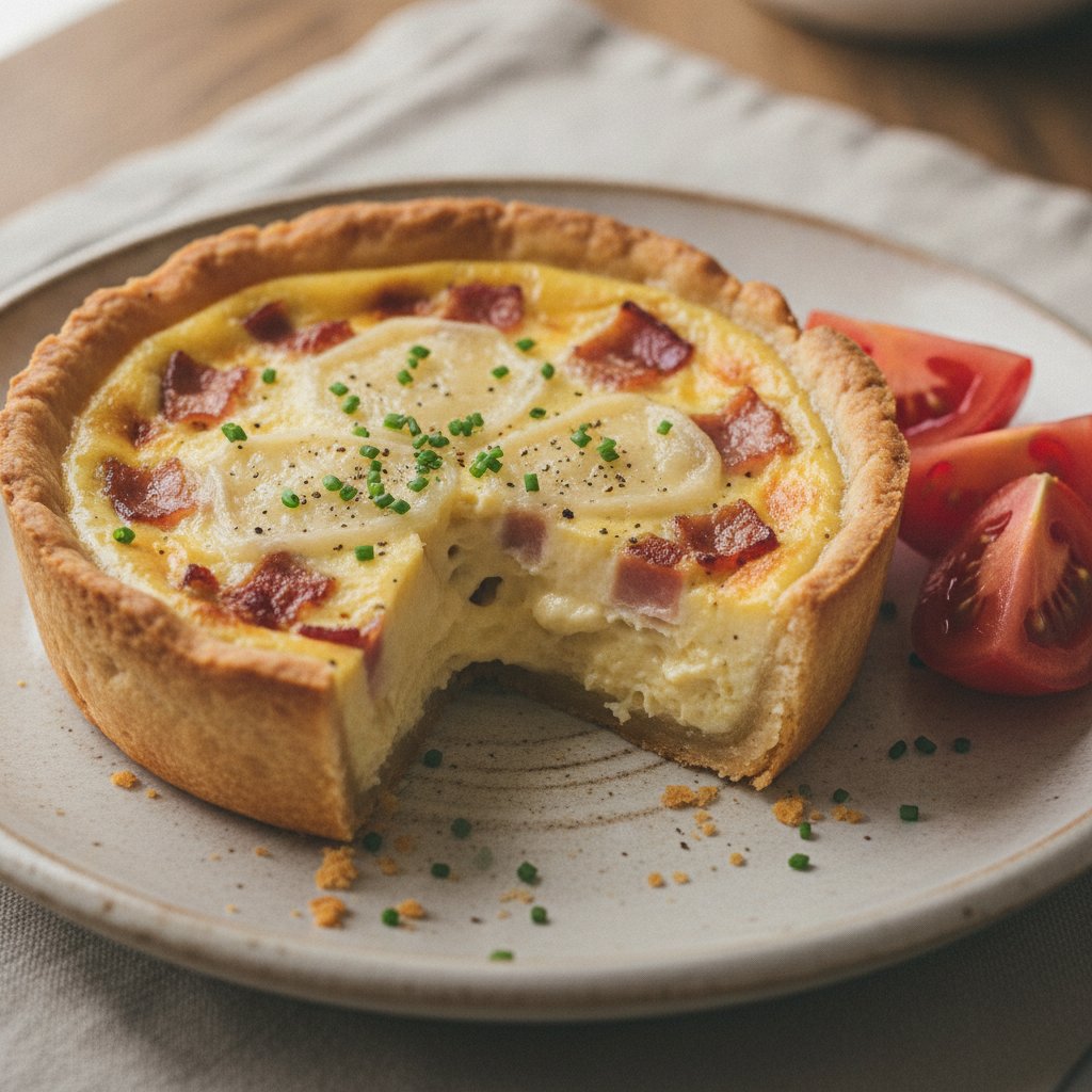 Bacon and Cheese Custard Tart (Keto)