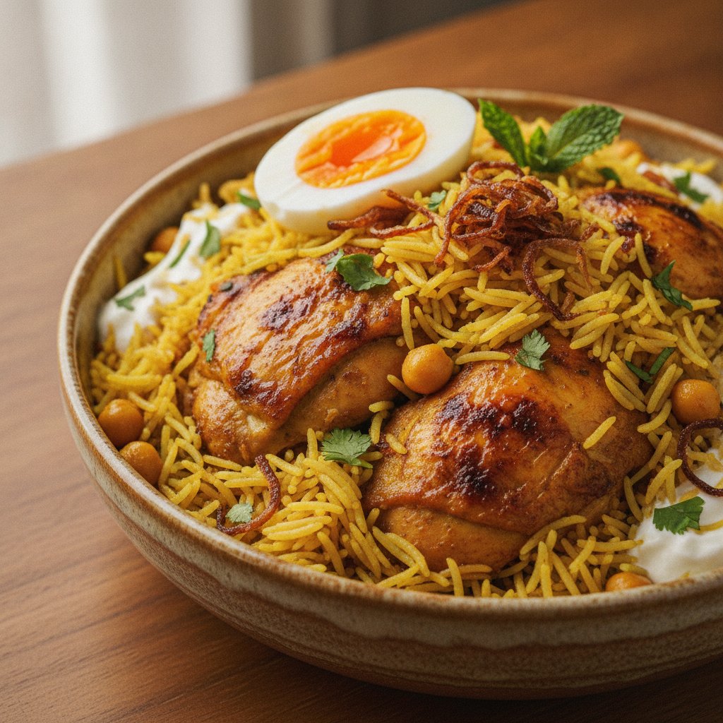 Chicken Layered Rice (High-Protein)