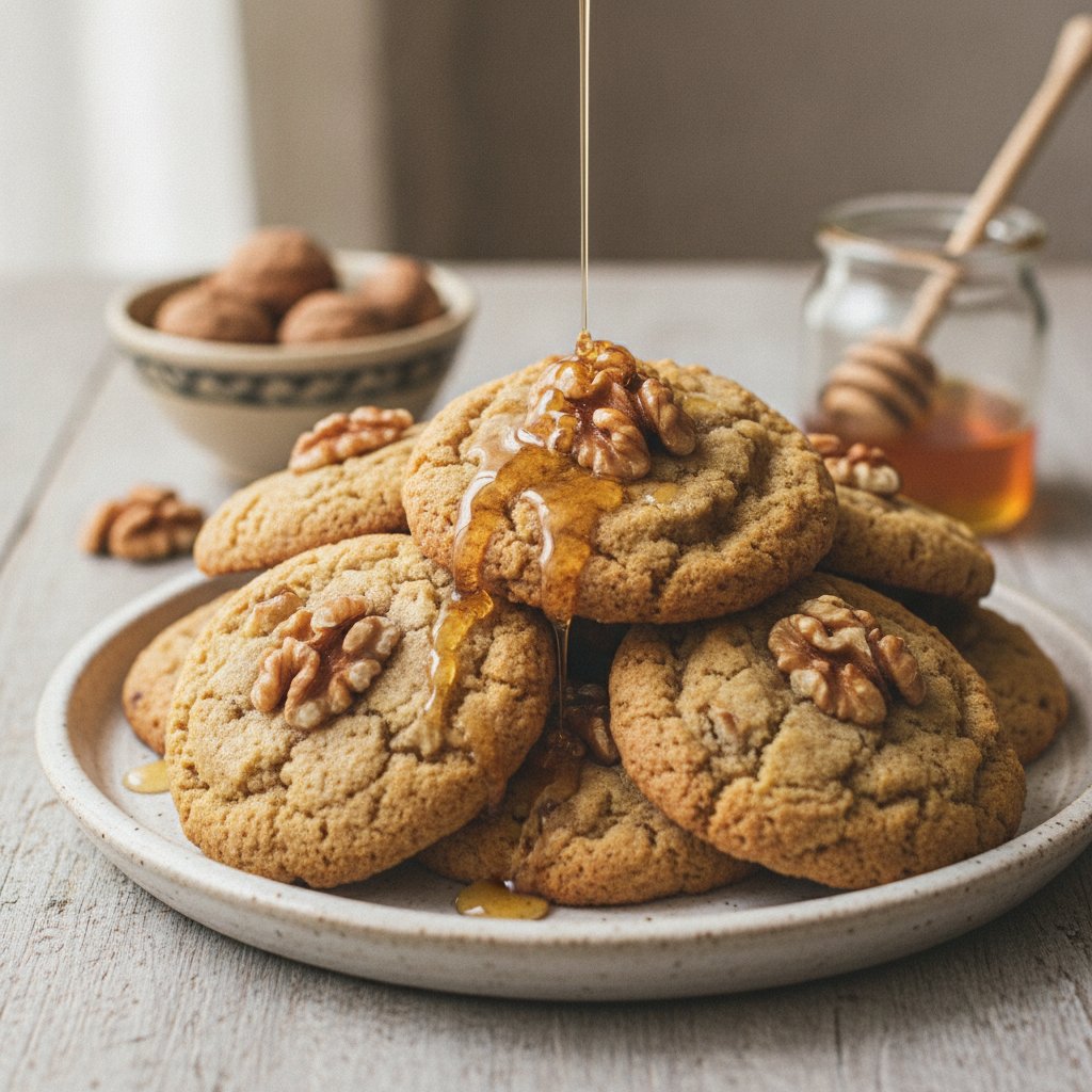 Honey Walnut Cookies
