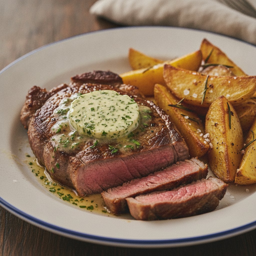 Steak with Herb Butter (Gluten-Free)