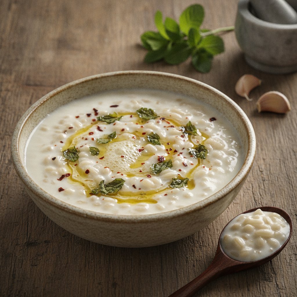 Barley and Yogurt Soup