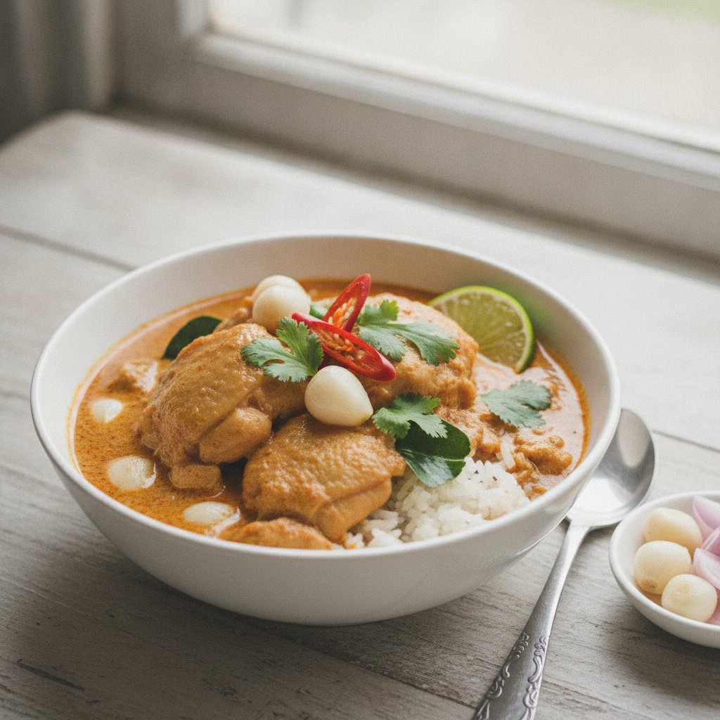 Chicken Curry with Pickled Garlic