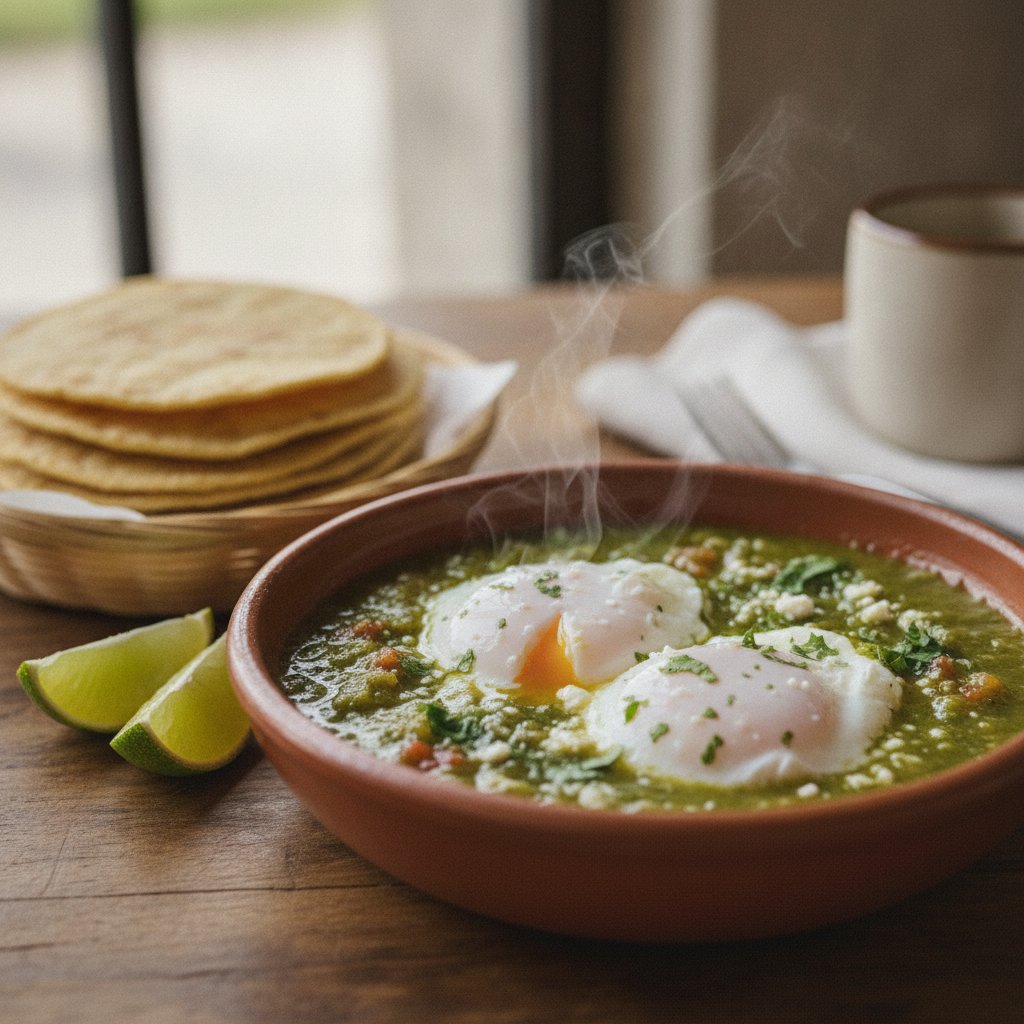 Eggs In Green Chili Sauce