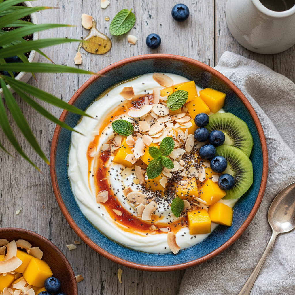 Greek Yogurt Tropical Mango Bowl