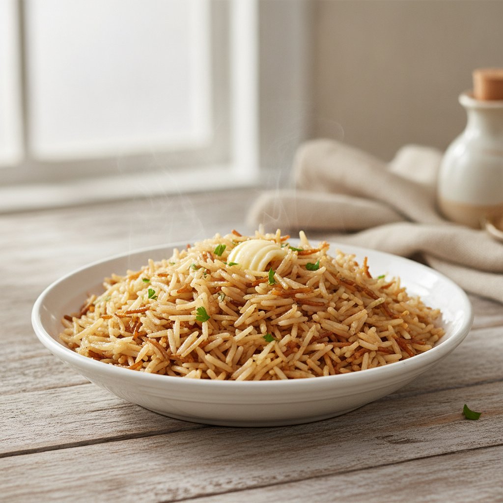 Rice with Toasted Vermicelli (Low-Calorie)