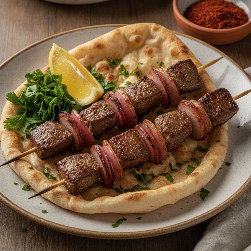 Grilled Lamb Liver Bites