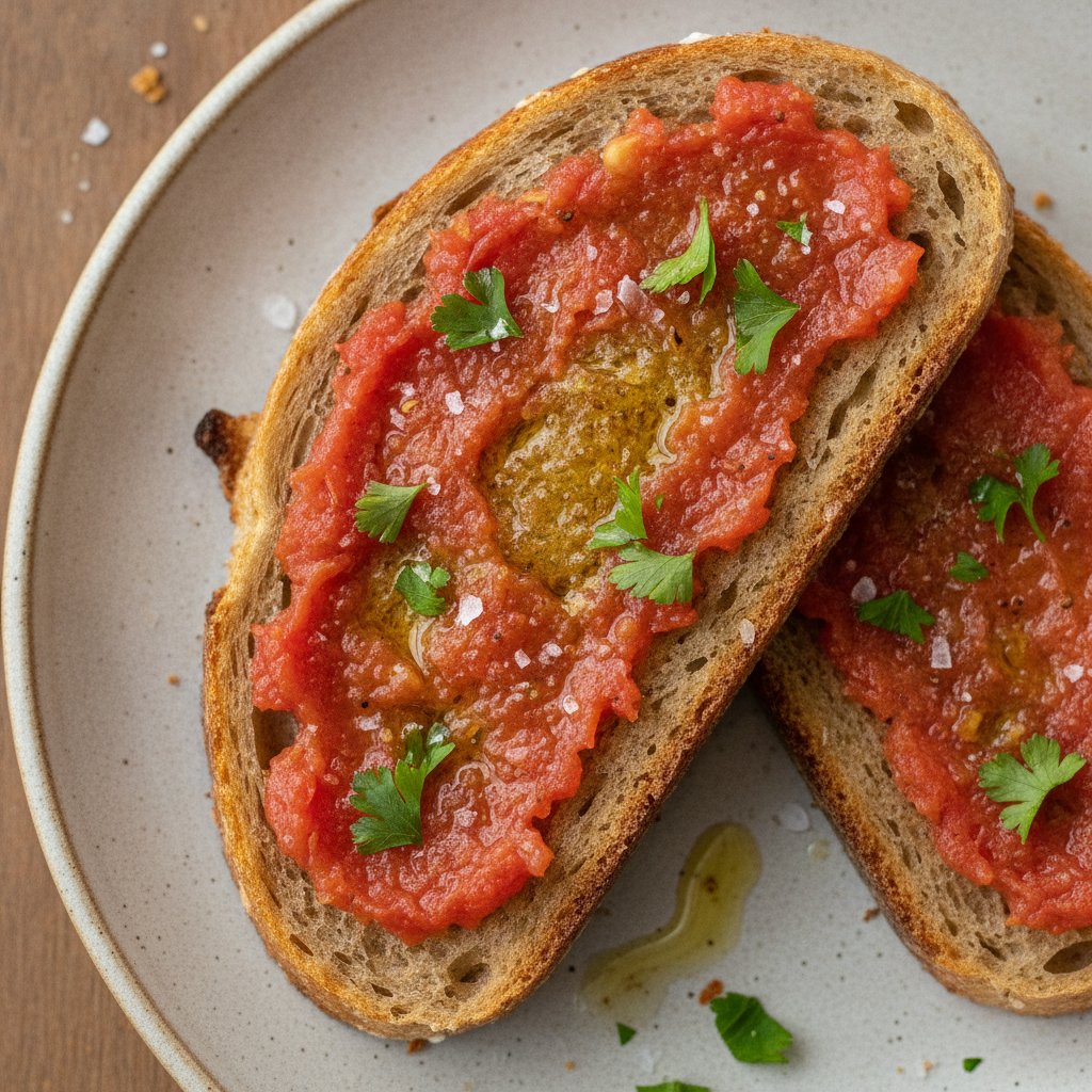 Spanish Tomato Bread with Olive Oil Sandwich (Gluten-Free)