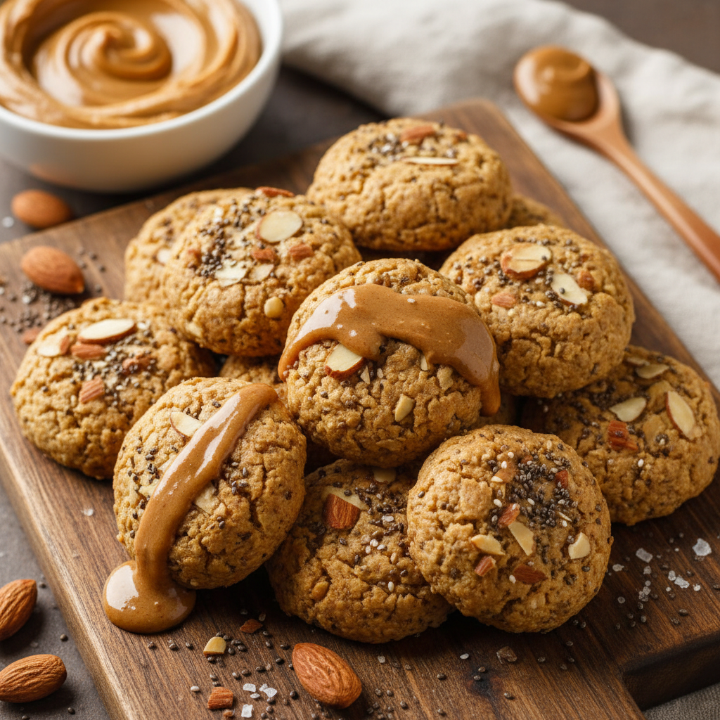 Almond Butter Chia Protein Bites