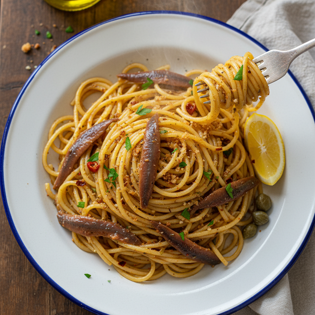 Spaghetti alle Acciughe di Cetara