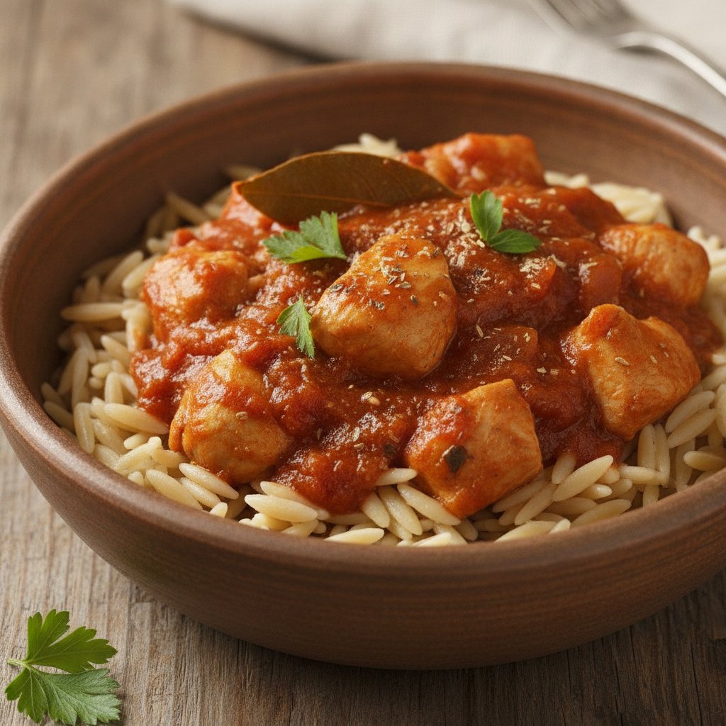 Chicken Stew with Tomato Sauce (Low-Calorie)