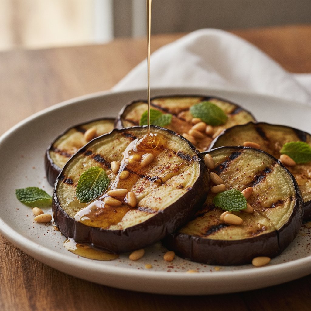 Grilled Eggplant with Honey