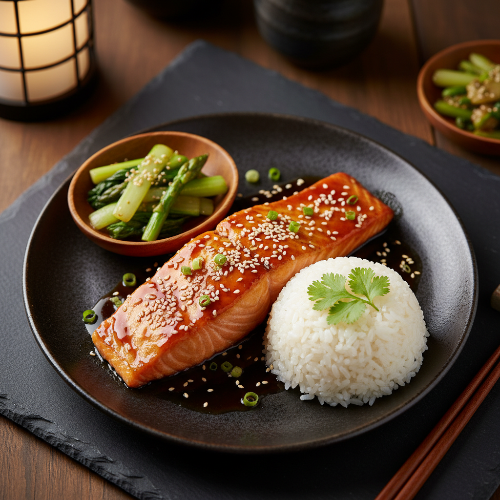 Pan-Seared Salmon with Soy Glaze — Salmon Teriyaki