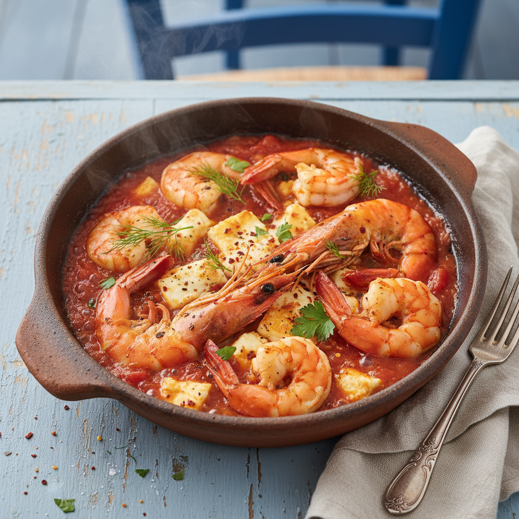 Prawn Saganaki