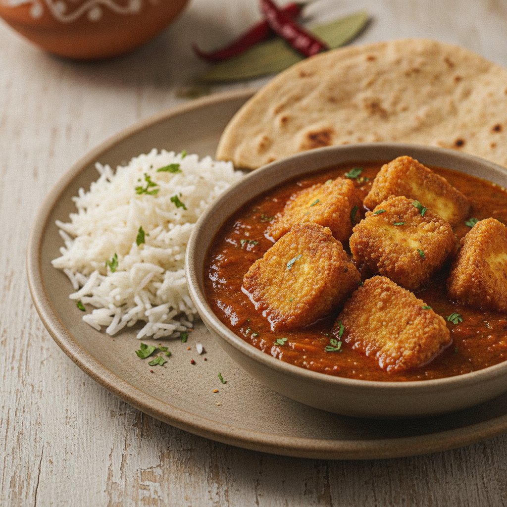 Crispy Fried Cottage Cheese Curry