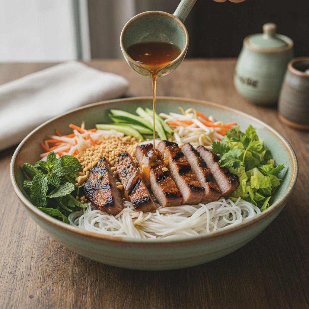 Grilled Pork Noodle Bowl