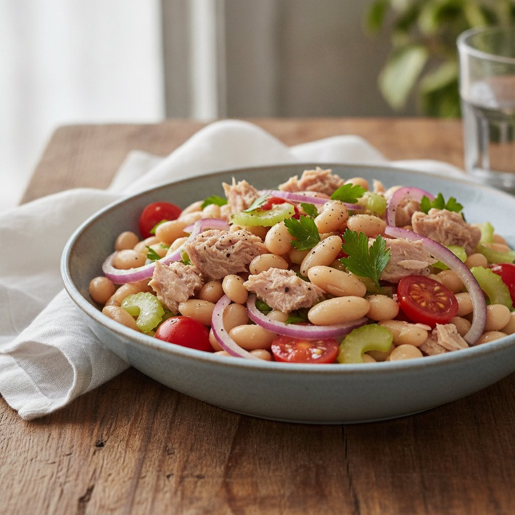 Tuna and White Bean Salad (Low-Calorie)