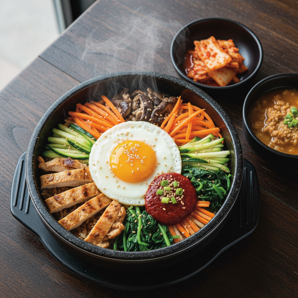 Korean Chicken Rice Bowl — Chicken Bibimbap