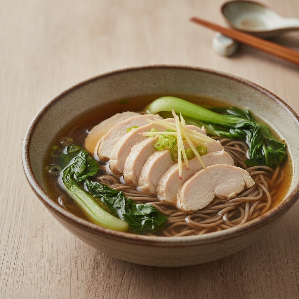 Soy Sauce Noodle Soup (Low-Calorie)