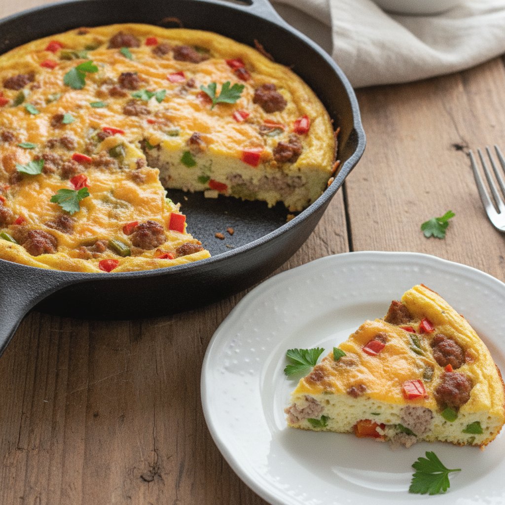 Turkey Sausage Egg White Frittata