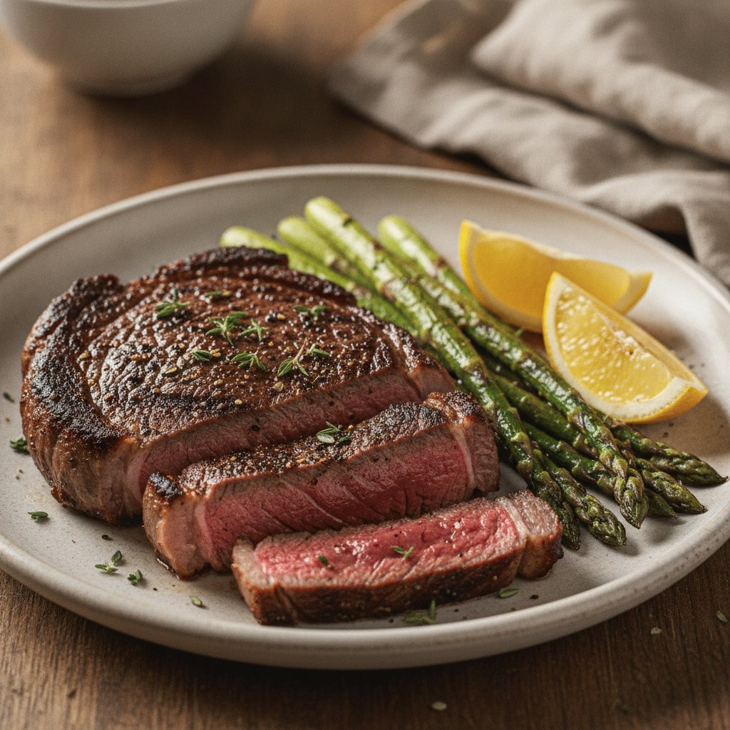 Grilled Ribeye Steak (Low-Chol)