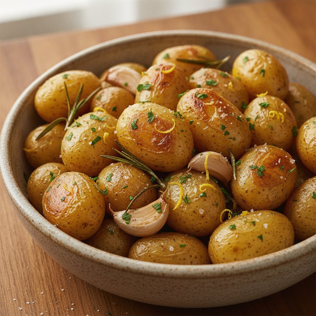 Roasted Garlic Rosemary Potatoes (Low-Calorie)