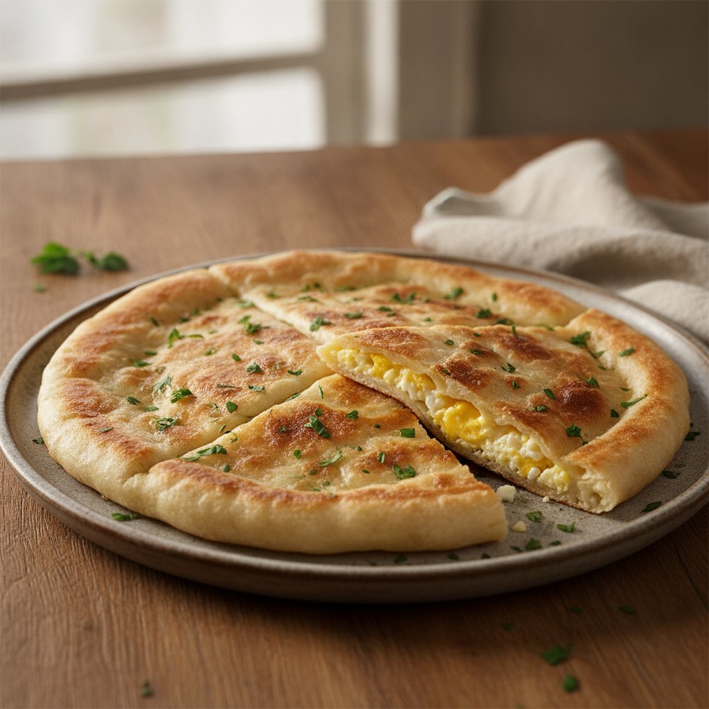 Cheese and Egg Flatbread