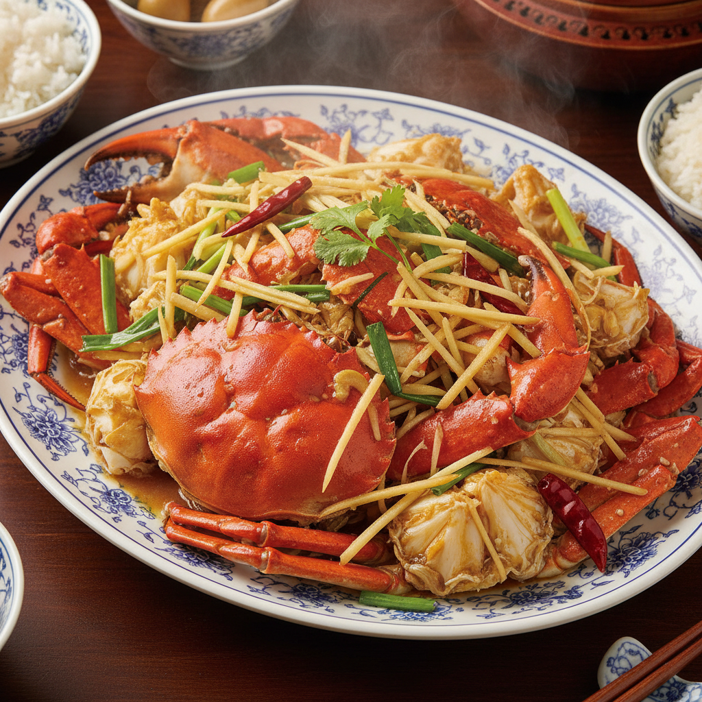 Cantonese Ginger and Spring Onion Crab