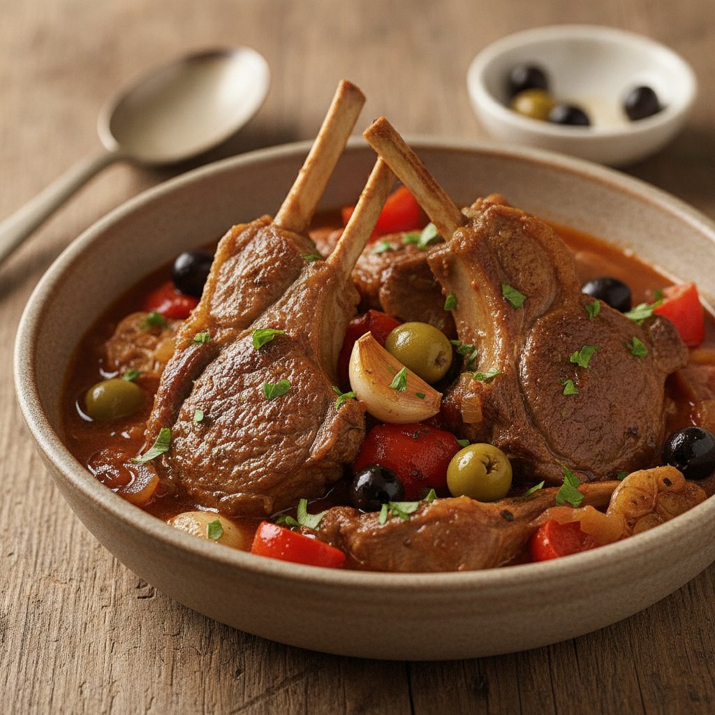 Spanish Lamb Stew with Peppers (Keto)