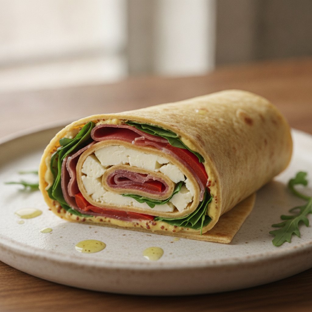 Cured Ham and Cheese Wrap (Keto)