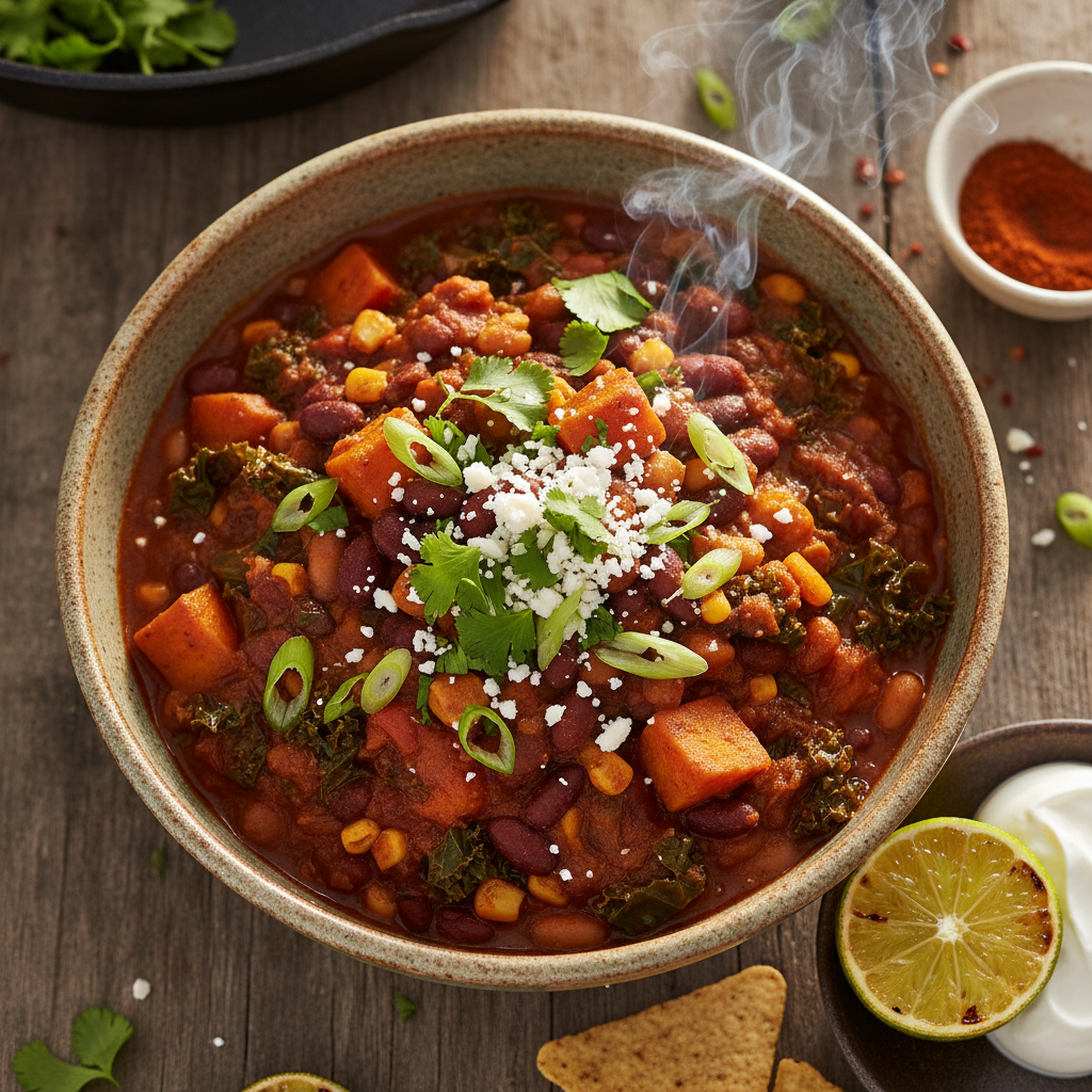 Smoky Three Bean Veg Bowl