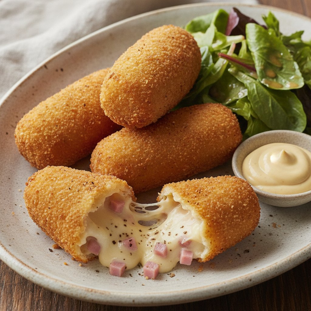 Fried Ham and Cheese Croquettes (Gluten-Free)
