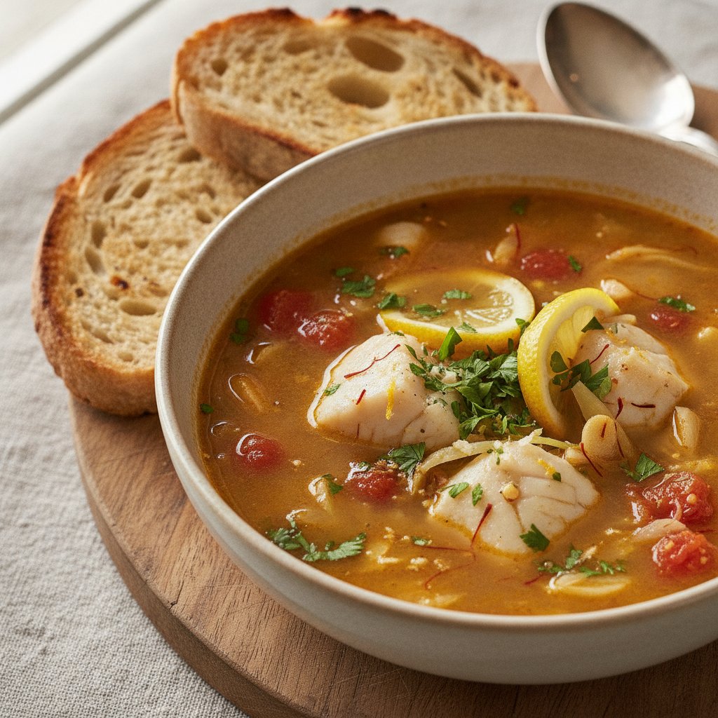 Fish and Saffron Soup