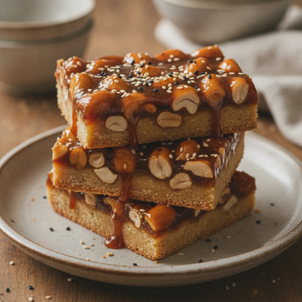 Mixed Nut Caramel Bars