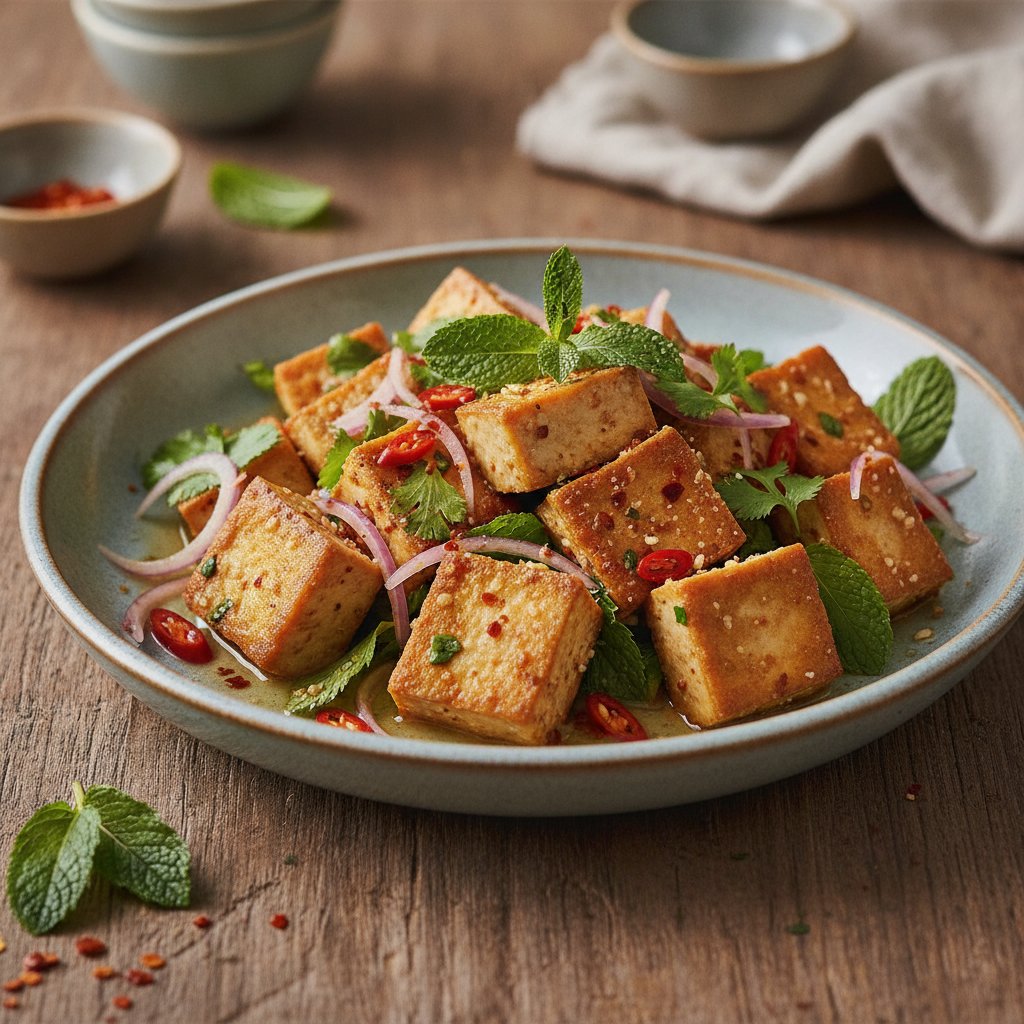 Tofu and Herb Salad