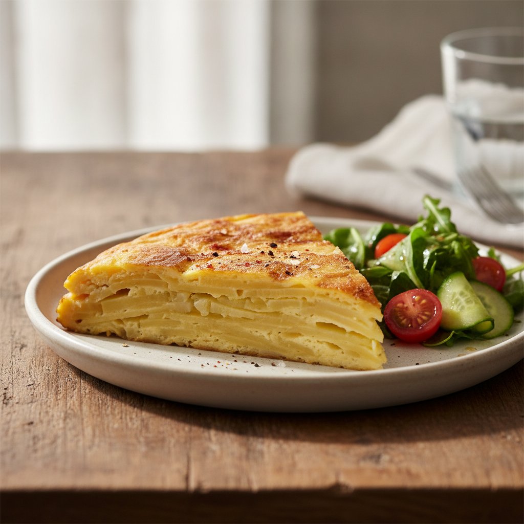 Spanish Potato Egg Pie (Low-Calorie)