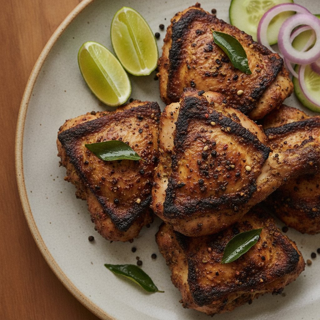 Grilled Chicken with Black Pepper