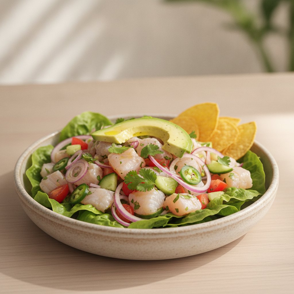 Mexican Ceviche Salad with Snapper