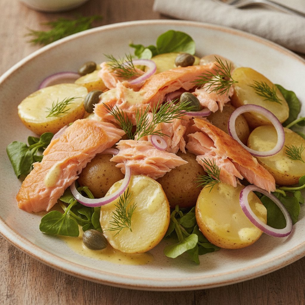 Smoked Salmon and Potato Salad