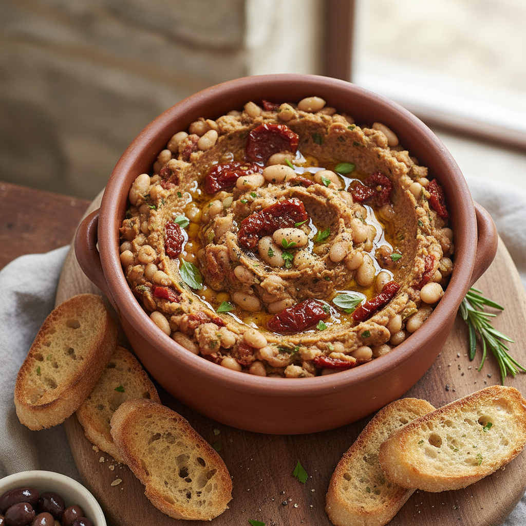 White Bean Sun-Dried Tomato Smash Tub