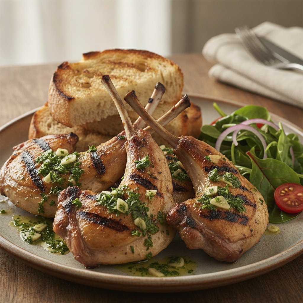 Grilled Rabbit with Garlic