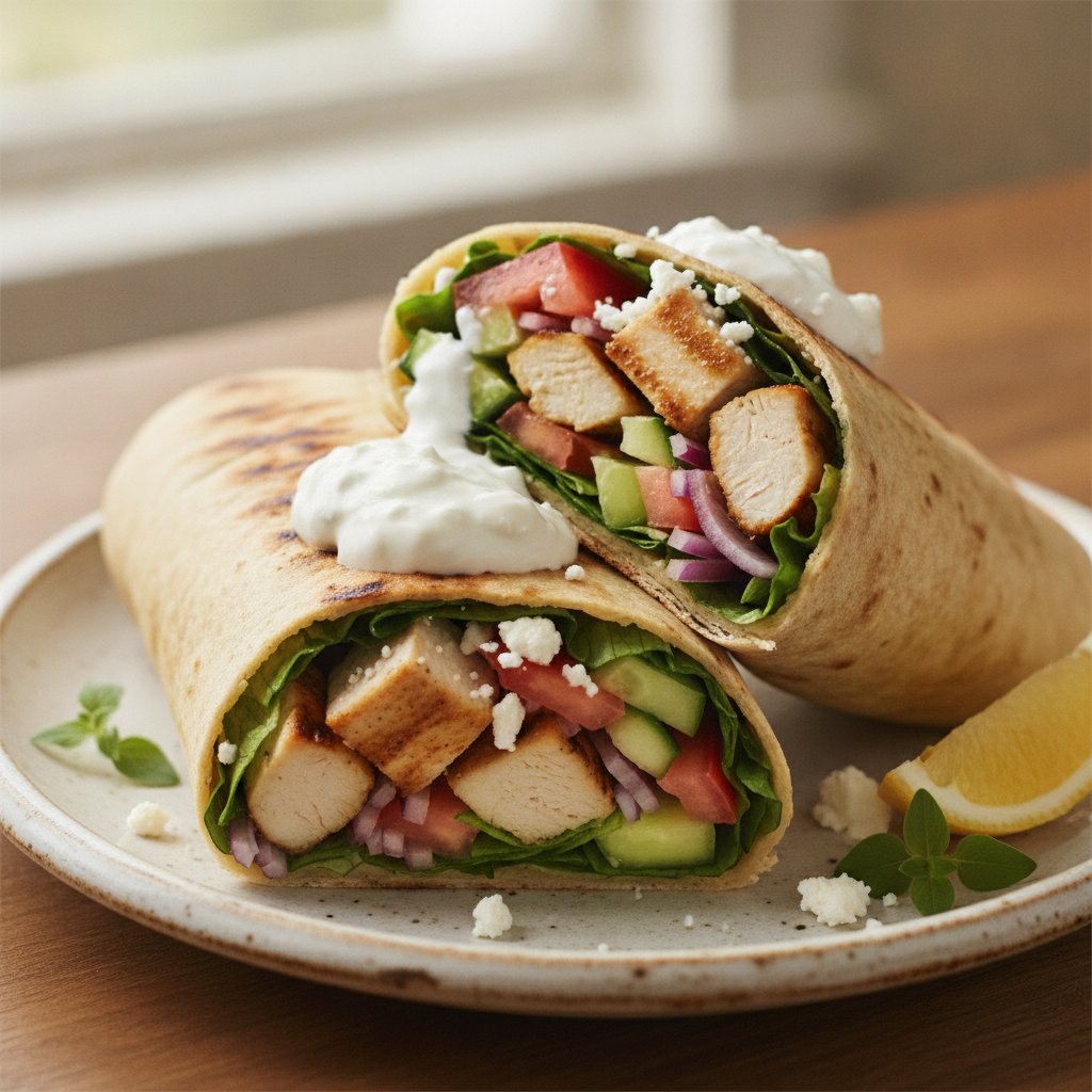 Greek Chicken Wrap