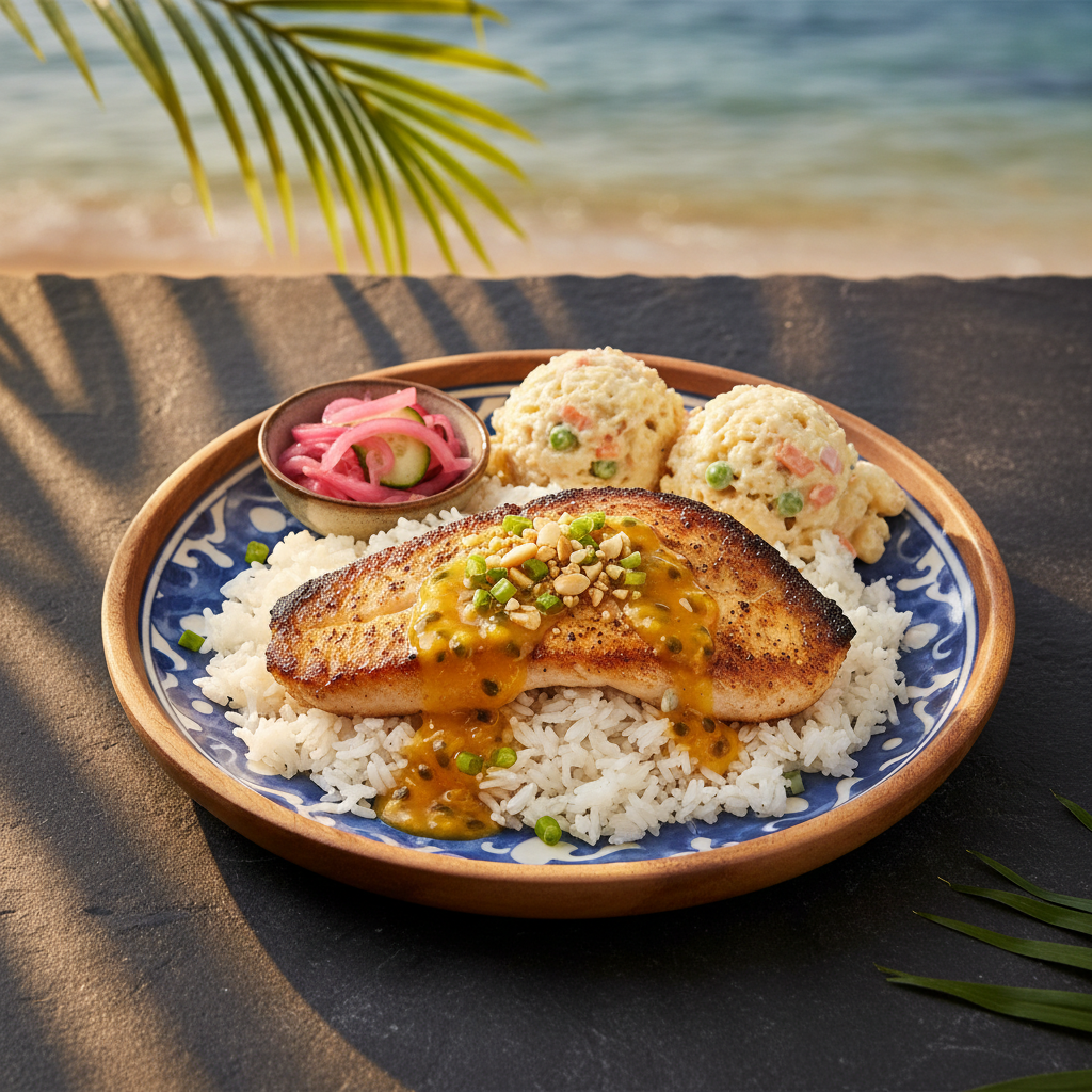 Hawaiian Mahi Mahi Plate