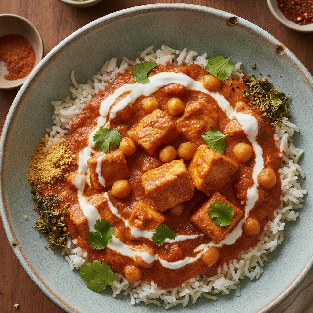 Butter Chicken Rice Bowl (High-Protein)