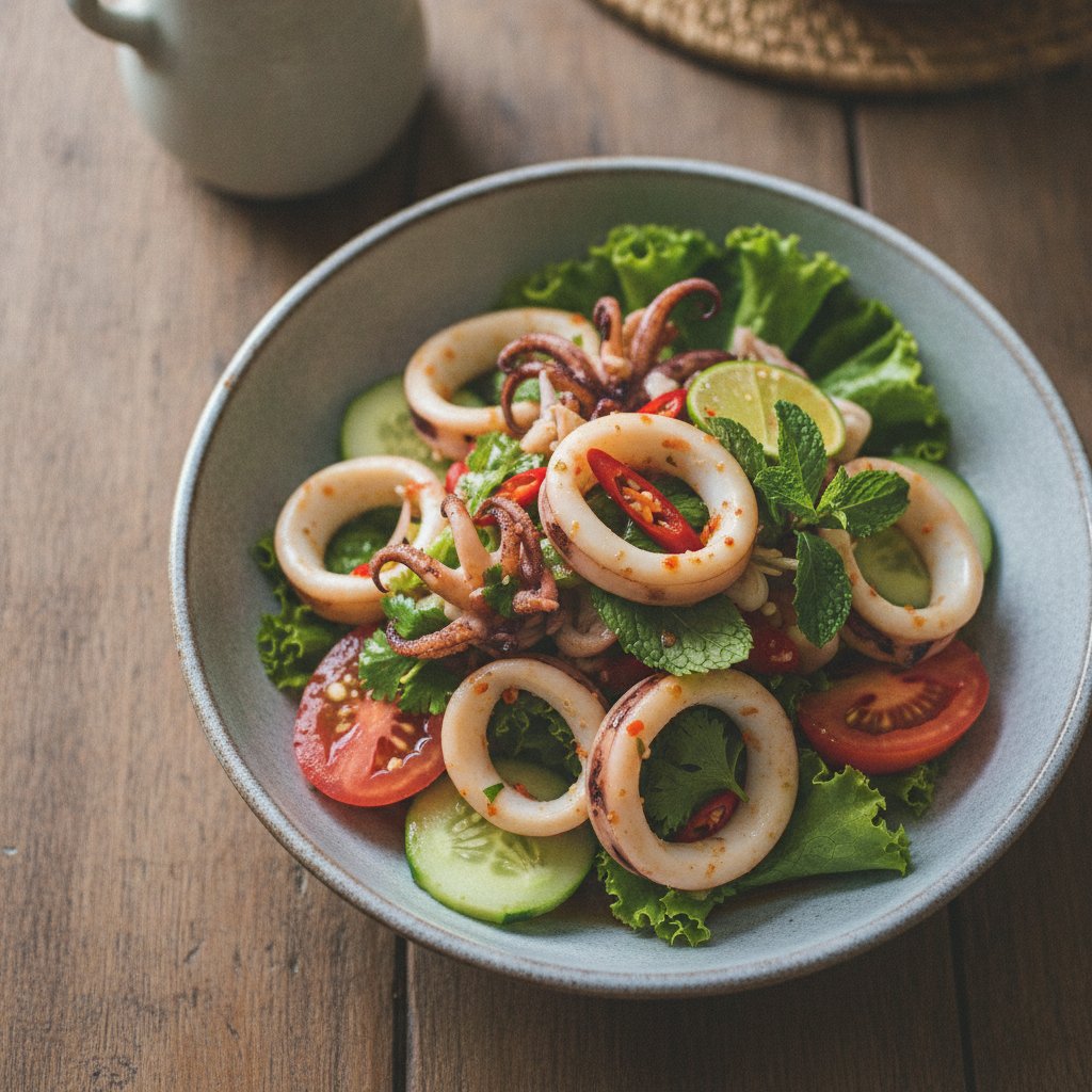 Grilled Squid Salad