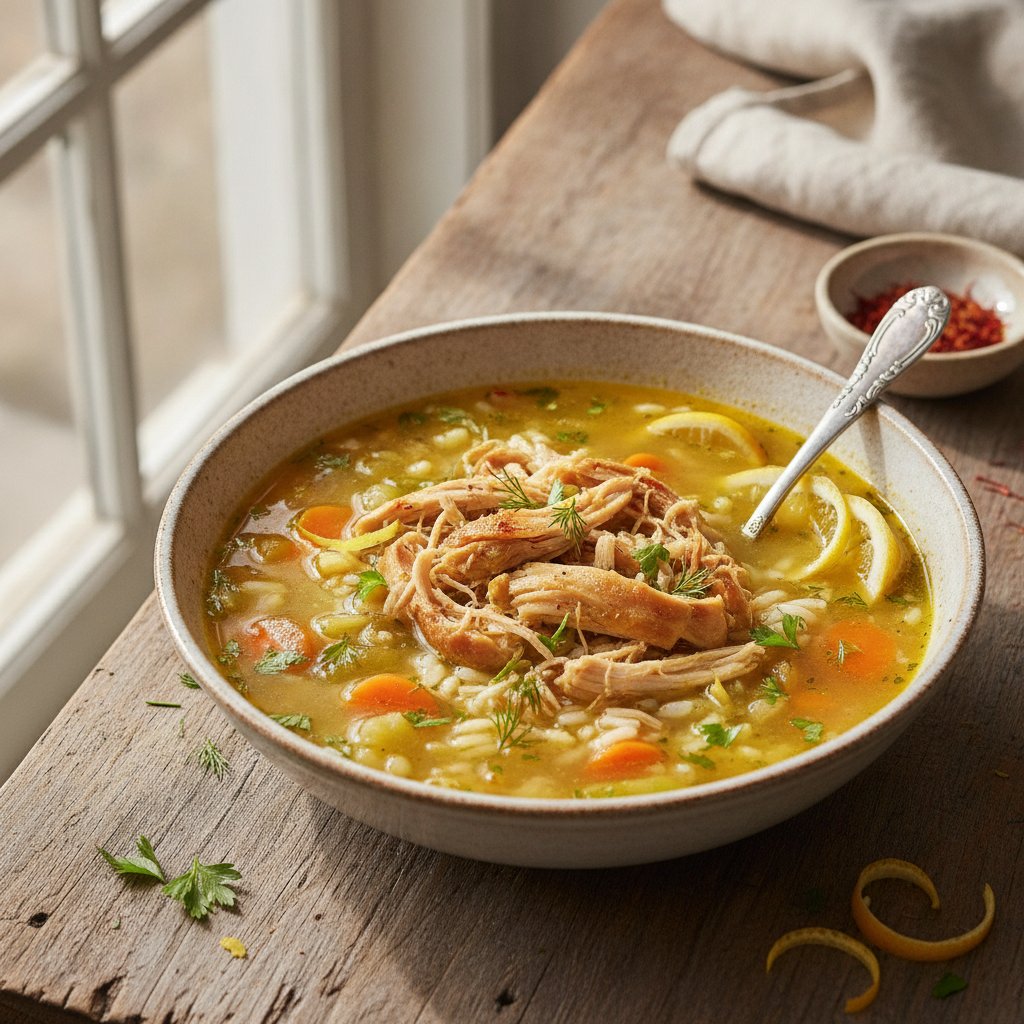 Chicken and Rice Soup (Low-Calorie)