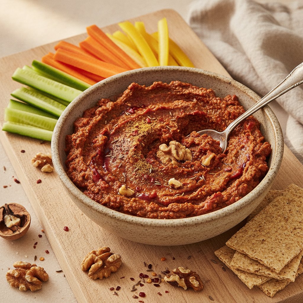 Spicy Walnut Pepper Spread (Gluten-Free)